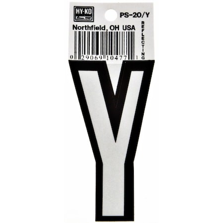 Hy-Ko 3.25In Boat Letter Y, 10PK A10477